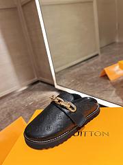 Louis Vuitton Sandal Cosy flat comfort Clog Black Patent Monogram canvas - 6