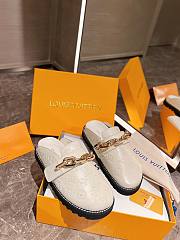 LV Sandal Cosy Flat Comfort Clog White Patent Monogram Canvas - 5