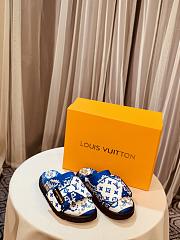 Louis Vuitton Slipper Pillow Flat Comfort Mule Blue - 5