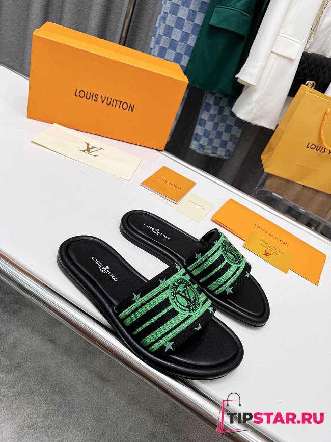 Louis Vuitton's Magnetic Flat Mule mule Green  - 1