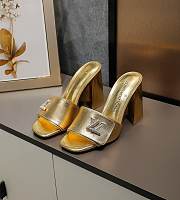 Louis Vuitton Shake mule Gold lambskin 9.5 cm   - 1
