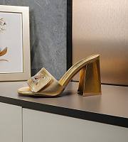 LV Shake mule Gold lambskin 9.5 cm   - 3