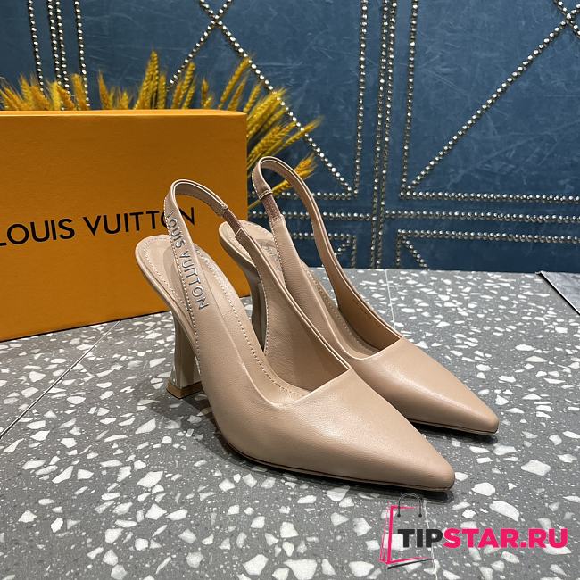 Louis Vuitton Sparkle Slingback Pump Beige - 1