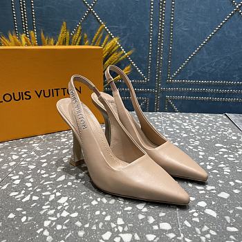 Louis Vuitton Sparkle Slingback Pump Beige