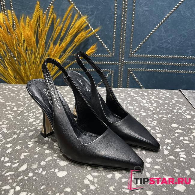 Louis Vuitton Sparkle Slingback Pump Black - 1