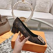 Louis Vuitton Madeleine Pump Cacao Patent Monogram canvas - 6