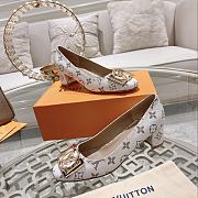 Louis Vuitton Madeleine Pump White Patent Monogram canvas - 3