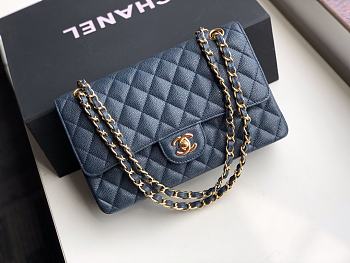 Chanel classic flap Bag Blue Size 26x16x7 cm
