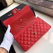 Chanel classic flap Bag Red Size 26x16x7 cm - 6