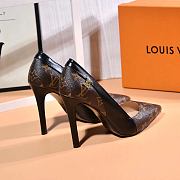 Louis Vuitton Cherie Pump Black Monogram Logo LV Heel 10 cm - 2
