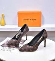 Louis Vuitton  Pump Black Monogram Heel 10 cm - 4