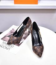 Louis Vuitton  Pump Black Monogram Heel 10 cm - 5