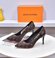 Louis Vuitton  Pump Black Monogram Heel 10 cm - 6