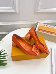 Louis Vuitton Shake Pump Orange Lambskin Heel 5.5 cm - 5