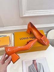Louis Vuitton Shake Pump Orange Lambskin Heel 5.5 cm - 6