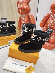 Louis Vuitton Snowdrop Flat Ankle Boot Black - 1