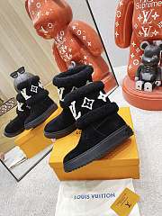 Louis Vuitton Snowdrop Flat Ankle Boot Black - 6
