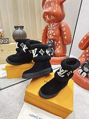 Louis Vuitton Snowdrop Flat Ankle Boot Black - 5