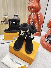 Louis Vuitton Snowdrop Flat Ankle Boot Black - 4