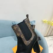 Louis Vuitton Beaubourg Ankle Boot Black Calf leather heel 4 cm - 6
