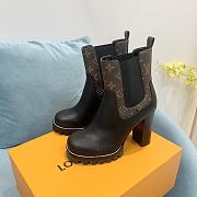 Louis Vuitton Beaubourg Ankle Boot Black Calf leather heel 4 cm - 4