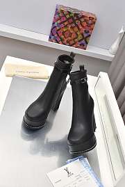 Louis Vuitton Fame Platform Ankle Boot Black Calf leather - 2