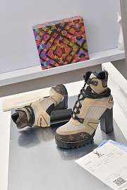 Louis Vuitton Star Trail Ankle Boot Beige heel 9.5 cm - 3
