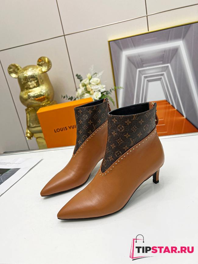 Louis Vuitton Signature Ankle Boot Brown Heel 5.5 cm - 1