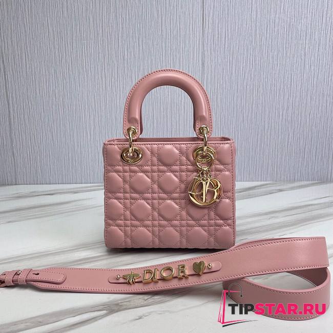 Dior Lady Pink Lambskin ABC Size 20x17x8.5 cm - 1