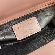 Dior Lady Pink Lambskin ABC Size 20x17x8.5 cm - 2