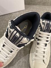 Dior Walk'N'Dior Star Leather & Canvas High-Top Sneaker Blue - 5