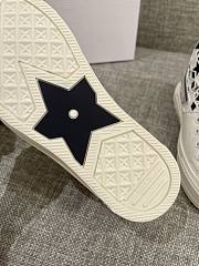 Dior Walk'N'Dior Star Leather & Canvas High-Top Sneaker Blue - 4