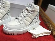 Dior Women's White D-player Patent-trim Sneaker - 5