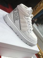 Dior Women's White D-player Patent-trim Sneaker - 3