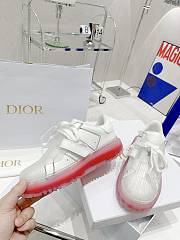 Dior Women's White&Red Id Leather Sneaker - 4