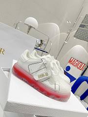 Dior Women's White&Red Id Leather Sneaker - 6