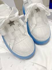 Dior Women's White&Blue Id Leather Sneaker - 6
