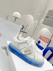 Dior Women's White&Blue Id Leather Sneaker - 4