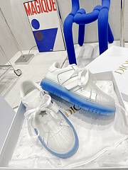 Dior Women's White&Blue Id Leather Sneaker - 3