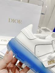 Dior Women's White&Blue Id Leather Sneaker - 2