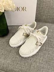 Dior Women's Gold Dior Id Low Top Leather Sneakers - 4