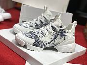 Dior-CONNECT SNEAKER Blue Multicolor Technical Fabric with Rêve d'Infini Print  - 1