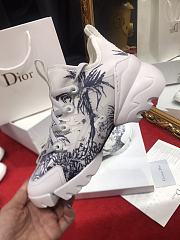 Dior-CONNECT SNEAKER Blue Multicolor Technical Fabric with Rêve d'Infini Print  - 2