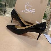Christian Louboutin Women's Black So Kate Patent Pump Heels 6.5 cm - 6