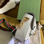 Gucci Horsebit 1955 mini bag White Size 20.5x14.5x5 cm - 3