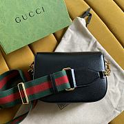 Gucci Horsebit 1955 mini White Bag Size 20.5x14.5x5 cm - 2