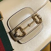 Gucci Horsebit 1955 mini Beige Bag Size 20.5x14.5x5 cm - 5