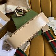 Gucci Horsebit 1955 mini Beige Bag Size 20.5x14.5x5 cm - 4