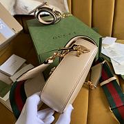 Gucci Horsebit 1955 mini Beige Bag Size 20.5x14.5x5 cm - 3