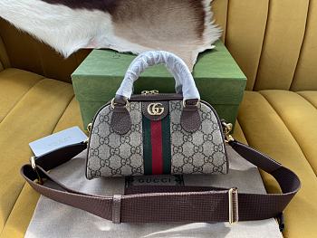 Gucci Supreme multicolor ophidia handle bag beige Size 21x12x10 cm